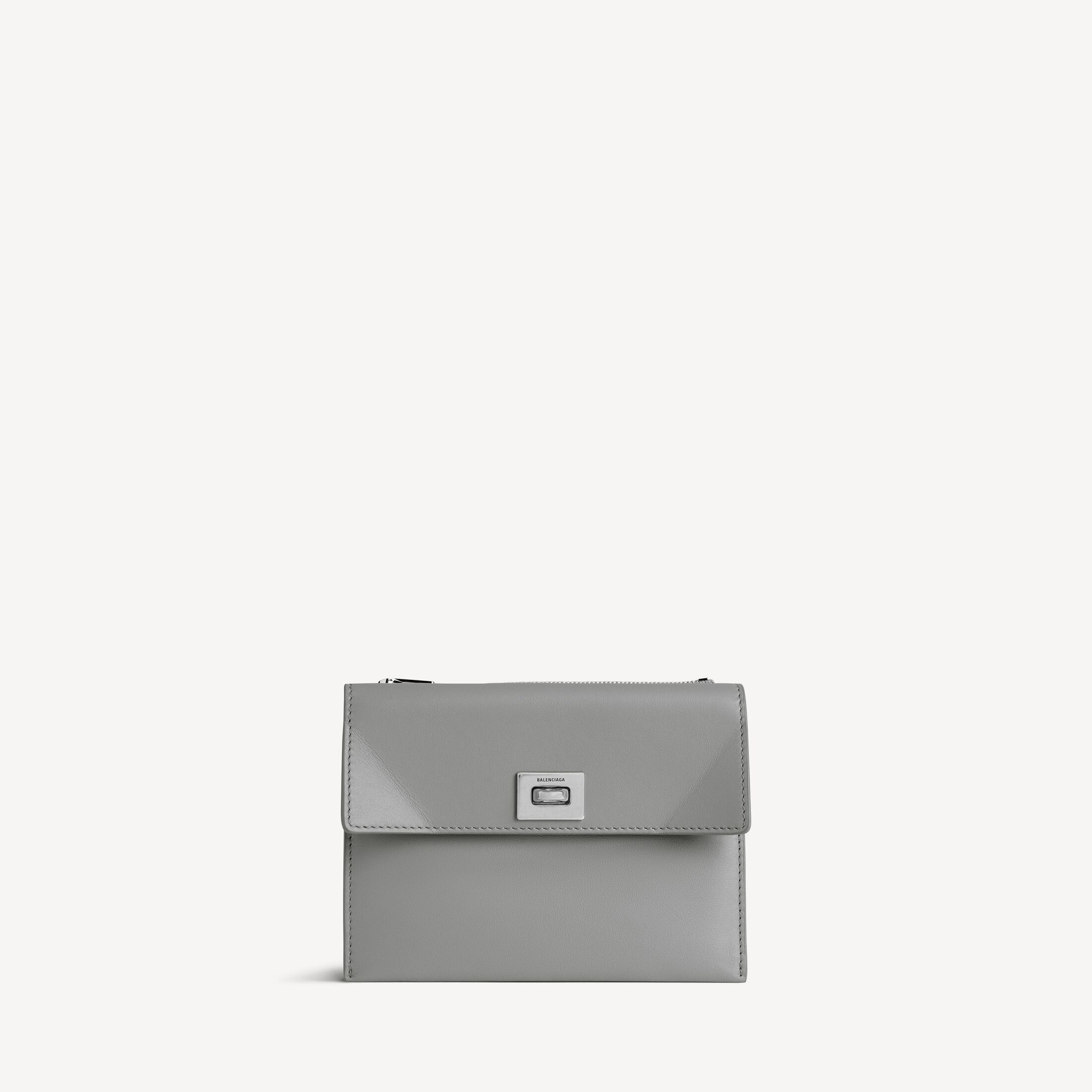 발렌시아가 코인 카드 홀더 라지 클라우드 그레이 8177162ABLV1142
