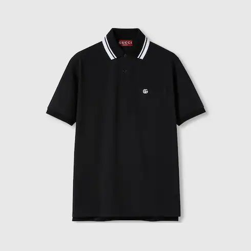 구찌 폴로 셔츠 레귤러핏 블랙 795174XJHHM1000