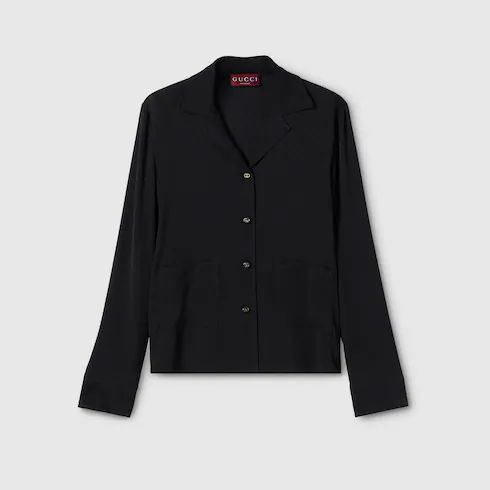 구찌 셔츠 레귤러 핏 다크 블루 847960ZAT684294