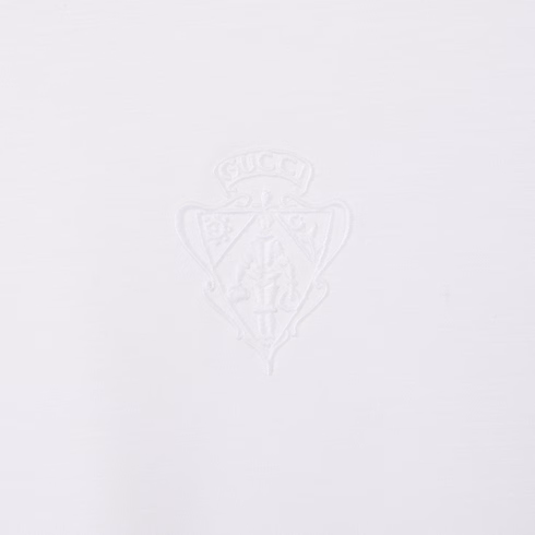 구찌 티셔츠 정규핏 크레스트 자수 화이트 864625XJHV59000