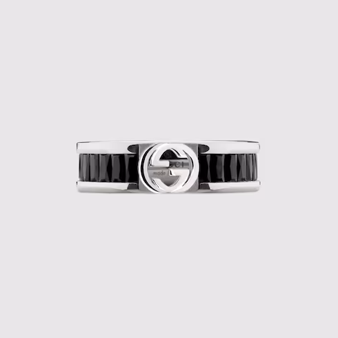 구찌 목걸이 인터로킹 G 블랙 크리스탈 876224J84208175