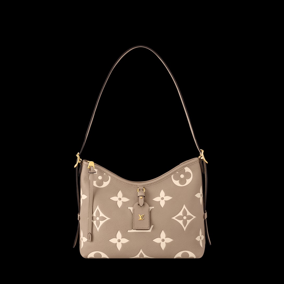 루이비통 CarryAll PM 백 투르텔 그레이 크림 베이지 M47180