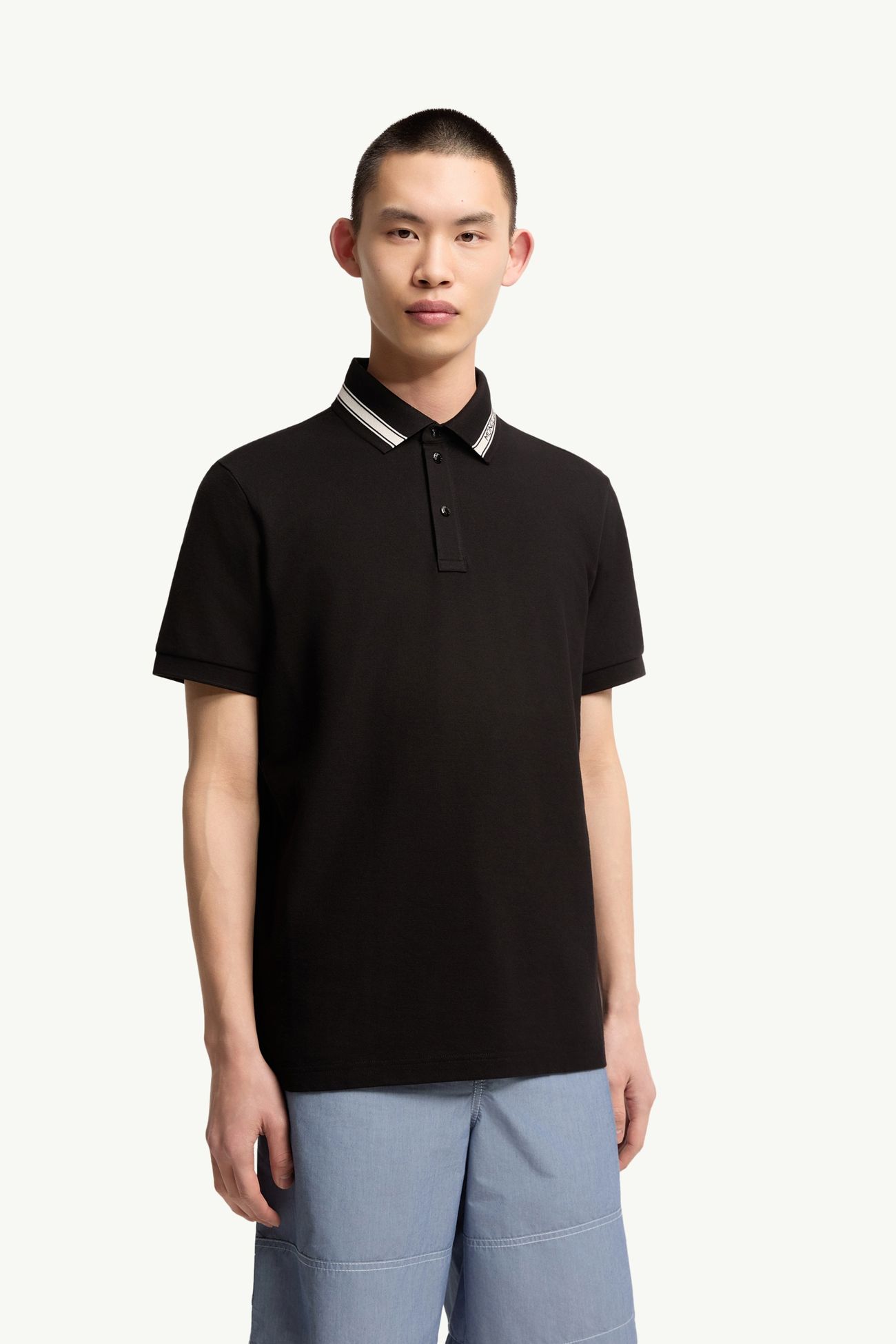 몽클레어 폴로 셔츠 정규핏 블랙 L10918A0002284720999