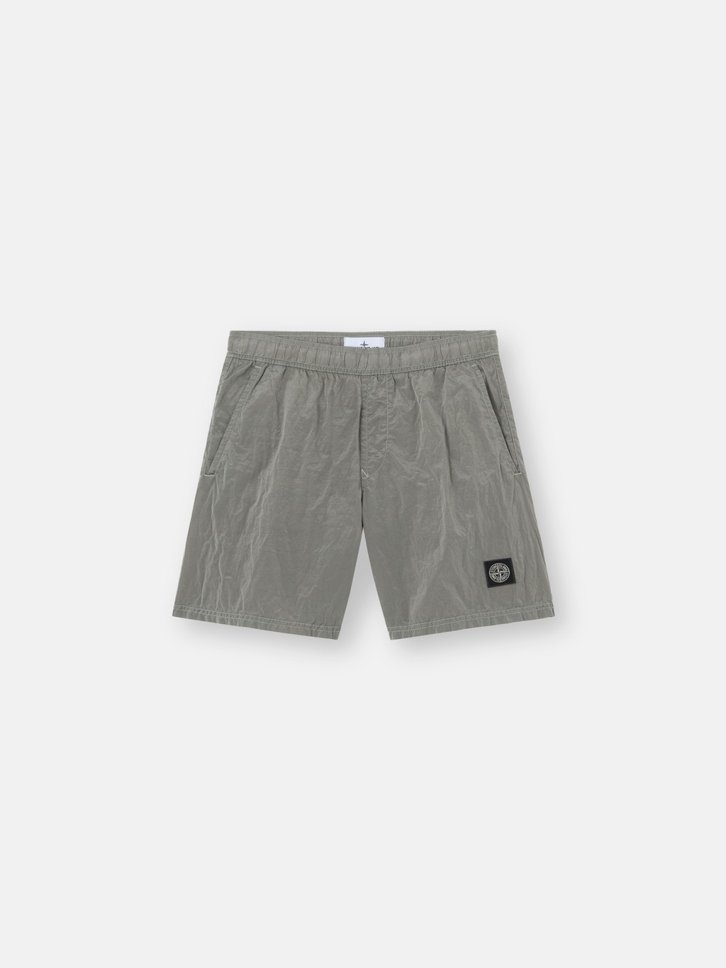 스톤아일랜드 수영 반바지 정규 핏 펄 그레이 L1S15B100004S0043V0061