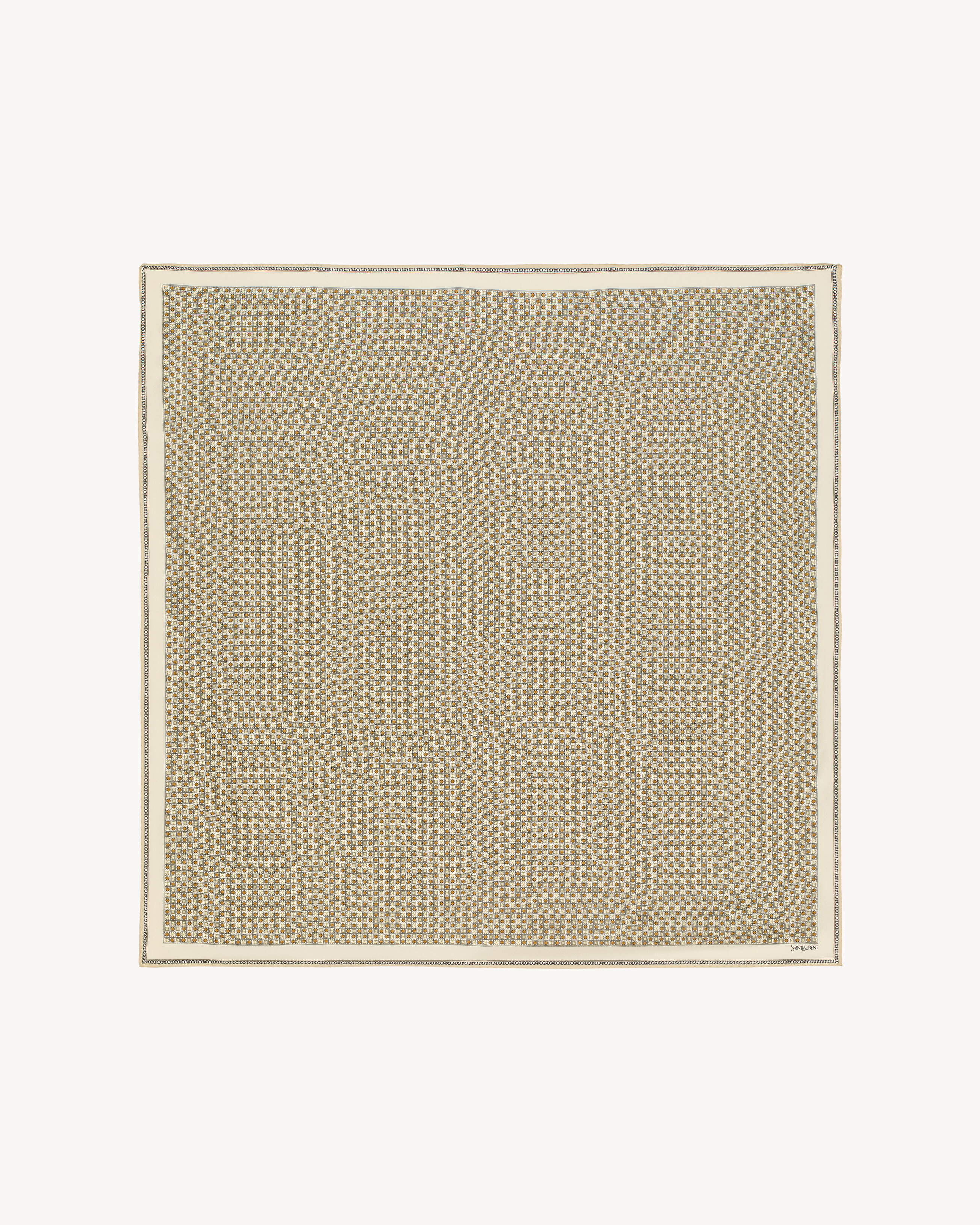 생로랑 실크 스카프 90x90cm 8589643Y0019579